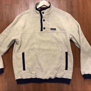 Patagonia Men’s Shearling Button Pullover Size Large NWT